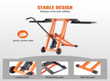 Lawn Mower Lift with Hydraulic Jack, 500 Lbs Weight Capacity, Solid Carbon Steel Lawn Mower Lift, V952-GCJSJJYYS500E2M1RV0
