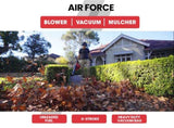 Baumr-AG Petrol Leaf Blower Vacuum 4 Stroke - Vac Garden Commercial Hand Outdoor V219-BLWVCBBMRA420
