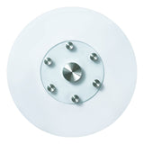 76.8 cm Glass Lazy Susan Turntable, Tempered Glass Dining Table Centerpiece with 6 Rotating Wheels, V952-CZZP30YCBLTMNYA7MV0