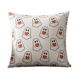 Cute Ghost Heart Decorative Pillow, Halloween Home Decor, Soft Bolster Cushion, Casual Sofa Window V1192-AZ-W-24675