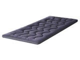 Giselle Bedding 5cm Pillowtop Topper Bamboo Polyester Blend Fibre Pad for Back Pain Relief Washable TOPPER-WA-CHAR-S