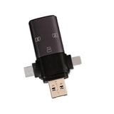 3-in-1 USB-CUSB3.0SD Card Reader, Multi Card Adapter for Phones and Laptops V1263-JX-4739