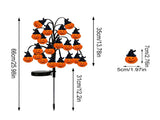 Bring Eerie Charm to Your Outdoor Space with Solar-Powered Halloween Stake Lights Pumpkin, Skull, V1341-ZY-WEUJUWA6-SPIDERWEB-2PCS