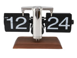 Retro Flip Clock Automatic Page Turning 12 Hours Battery Operated Mechanical Large Number Clock for V1294-YM0901-3115250023511