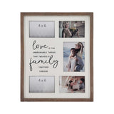 Love Is Family' Wall Hanging Photo Gallery Collage 40x49cm V637-56019PFR