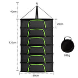 Drying Net for Herbs 2/4/6/8 Layer Herb Drying Rack Hanging Foldable Mesh Drying Rack with Hooks V1294-YM0901-10275422