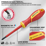 SEDY 18Pcs 1000V Insulated Electrician Tool Set Magnetic Screwdriver Pliers Kit V465-87069