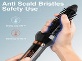 Hair Curling Iron Brush,Hot Curling Comb Ceramic Rotating Curling Iron ,Heated Round Brush Hair V1370-AZ4-05004