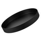 Round Black Metal Storage Tray Multipurpose Serving and Jewelry Organizer V1366-AZ2-W-26121