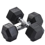 Rubber Hex Dumbbells 2X12.5 kg V1012-CFHDB12P5