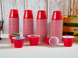 576x 2oz Premium Plastic Red Mini Shot Cups Extra Strong PET BPA Free V563-CP0202-24-1BOX