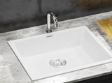 Cefito Kitchen Sink 55x45cm Granite Stone Sink Single Bowl White SINK-STONE-A-5545-WH