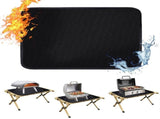 Fireproof Grill Mat,25x19.5in 2mm Thick Heat Resistant Countertop Protector,Oil Proof Easy Clean BBQ V1369-AZ3-W-14135