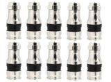 RG11 Connectors 10 Pack,F Type Connectors,RG11 Coax Cable Compression Fitting with Weather Seal O V1188-ZC-DLL-2133
