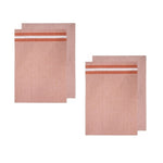 Ladelle Culinary Terracotta Cotton Set of 4 Jumbo Kitchen Towels 60 x 80 cm V442-LDE-TEAT-SETOF4CLUNARY-TERRACOTTA-RE