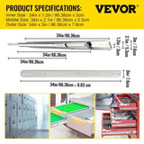 Drawer Slide Soft Close Drawer 1Pair 34" Ball Bearing Full Extension 500lb V952-CTDGBYCW500342RPVV0