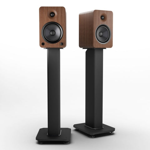 Kanto YU6 200W Powered Bookshelf Speakers with Bluetooth and Phono Preamp - Pair, Walnut with SX26 V398-KO-YU6WALNUT-SX26