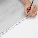 Interlocking Vinyl Floor Tiles 48 x 7.3 inch, 10 Tiles 5.5mm Thick Snap Together, Light Gray Wood V952-LSYXJDDLSQHMPROS8V0