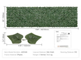 Ivy Privacy Fence, 59 x 158in Artificial Green Wall Screen, Greenery Ivy Fence w/ Mesh Cloth Backing V952-WLSRZZWQ1J59PISG2V0
