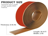 16.4Ft Floor Transition Strip Self Adhesive Vinyl Cover Floor Strip Flat Divider Transition Strip V1258-DP02-WO-449