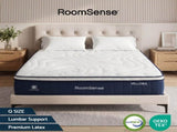 RoomSense Queen Mattress , 30cm Medium Firm Hybrid Mattress with Latex Lumbar Support for Back Pain XFKF-MA-1667-30-Q