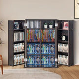 VEVOR Media Storage Cabinet, DVD Cabinet with Doors and Shelves, CD Storage Holds up to 576 CDs, V952-DVDCDCCJLDS1BWRMWV0