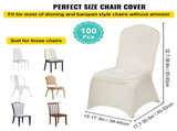 Stretch Spandex Folding Chair Covers, Universal Fitted Chair Cover, Removable Washable Protective V952-ZYT100PCSXYSQB001V0