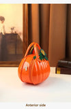 New PU 3D Pumpkin Bag, Rustic Handheld Crossbody Autumn Daily Bag V1232-NGBB-001