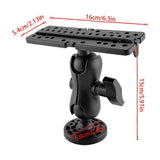 Fish Finder Mount Base 360&deg Rotation Mount Finder Bracket Nylon & Stainless Steel Electronic V1366-AZ2-W-24131