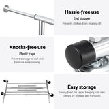 Artiss 2X Clothes Rack Airer Rail Coat Garment Stand Adjustable Hanger HANGER-157H-S-SIX2