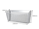 Tutuviw Wall Mount File Organizer Metal Letter Size, Black Silver V1189-WXFWAL-20260319-01072