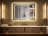 Interior Ave - 80 x 80cm Square Frameless LED Bathroom Mirror V355-IA-SWM-80