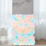 Silk Flower Wall Panel Multi Artificial Roses for Stylish Space V1366-AZ2-W-22206