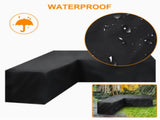 12 Sizes L-Shape All-Weather Cover Waterproof Rattan Corner Furniture Protector Garden Patio Outdoor V1188-ONE60-00425-1