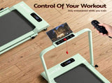 Everfit 3 in 1 Walking Pad Treadmill 12% Incline Under Desk Foldable Treadmills for Home Gym With TMILL-380H-2INC-GN
