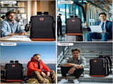 28L Multifunctional Backpack with Shoe Compartment for School Travel Work, Gray, 28x19x42 cm V1188-MS-325-1269