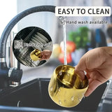 304 Stainless Steel Silver Seasoning Jar 270ml Large Capacity with Visible Glass Lid, Dustproof & V1232-TWGTZ-001