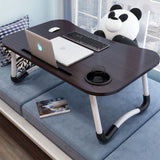 SOGA Black Portable Bed Table Adjustable Foldable Bed Sofa Study Table Laptop Mini Desk with BEDTABLEH301