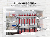 7-Branch Heat Manifold, 1/2" PEX Tubing Manifold, Stainless Steel PEX Manifold for Hydronic V952-DRFSQBXG7HLG5ODPQV0
