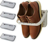 Shoe rack - 4 pieces - Grey - Foldable - Wall-mounted shoe rack - Foldable shoe rack - Punch-Free V1259-DP01-BO-33