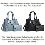 Ladies Handbag Small Purse Fashion Handbag Trendy Bag Australian Women Durable - Blue - Size V1347-945-96843-BLU-30-13-23