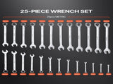 Combination Wrench Set 25-Piece Metric 6 mm to 32 mm with Roll-up Pouch V952-DXBSTZGDK25P2B3VYV0