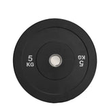 Black Olympic Bumper Plates - 100kg kit PLUS Olympic Barbell V1012-CFBLK100BB