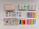 White X6 Mini Portable Bluetooth Instant Photo & Note Printer for Students - Deluxe 20-Piece Gift V888-ELOSUNG42683