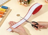 14.8Yard X 1.4In Aida Band with Firebrick Edge,Cross Stitch Embroidery Band for Home Embroidery V1369-AZ3-W-17926