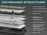 Solakaka Ki99pro 3Mode RGB Mechanical Keyboard, Gradient-Gray V1300-KI99PRO-GRADIENT-GRAY