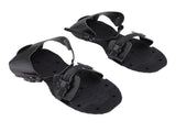 1 Pair Spike Sandals PU Lawn Aerator Shoes Grass Aerator Tool for Yard Garden Plants Health Black V1294-YM0715-3111220148211