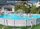 Upgrade Pool Fountain - Dual Spray Water Fountains for Above Ground/Inground Pools, 2-in-1 V1107-125-05519
