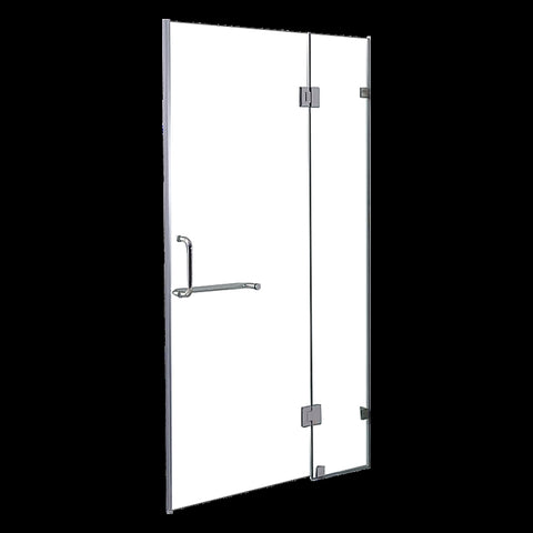 120 x 200cm Wall to Wall Frameless Shower Screen 10mm Glass By Della Francesca V63-830301