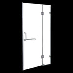 110 x 200cm Wall to Wall Frameless Shower Screen 10mm Glass By Della Francesca V63-830791